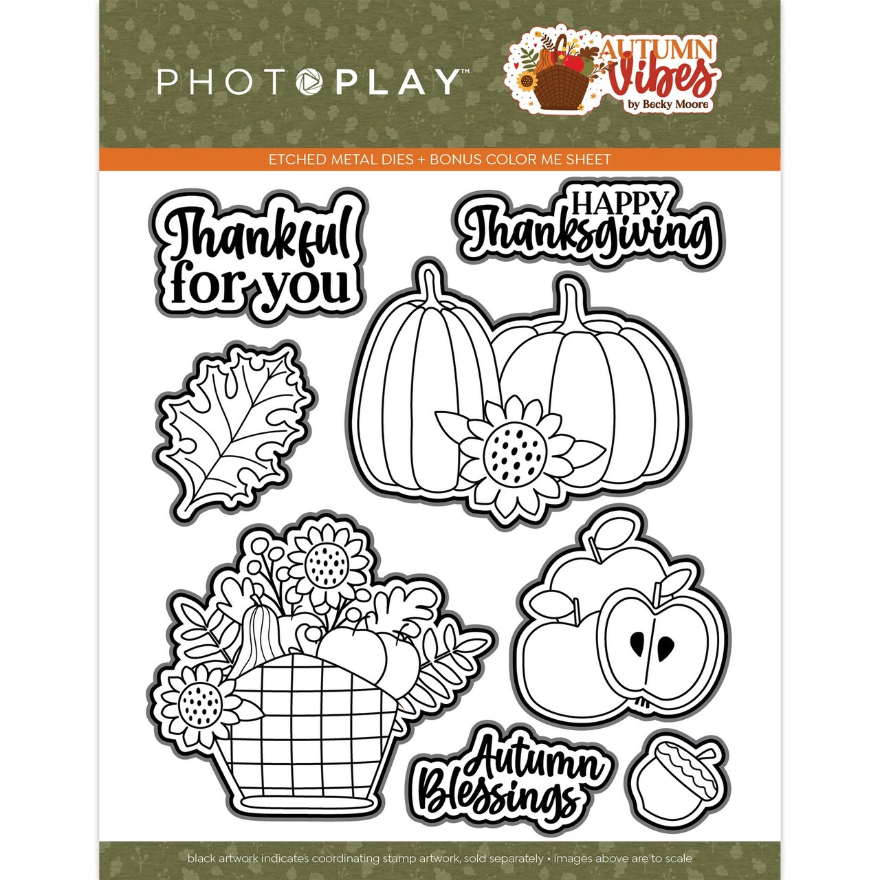 PhotoPlay Etched Die-Autumn Vibes